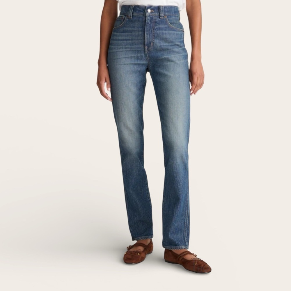 Madewell Perfect Vintage Jean high waist with straight tapered leg size 27 tall